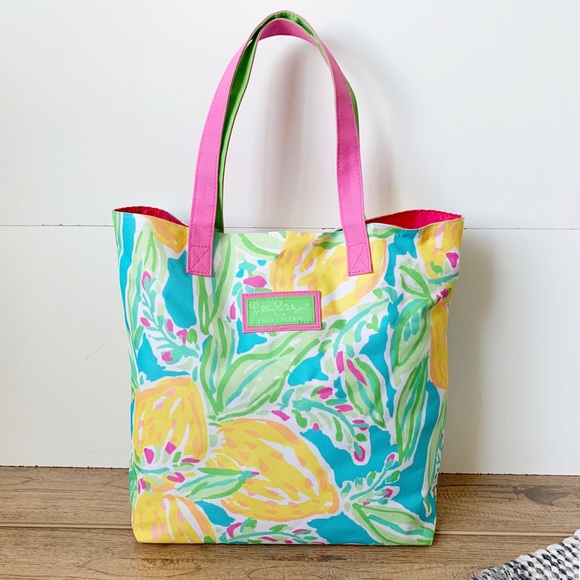 Lilly Pulitzer Handbags - ( Lilly Pulitzer ) Lemon Tote Bag for Estée Lauder